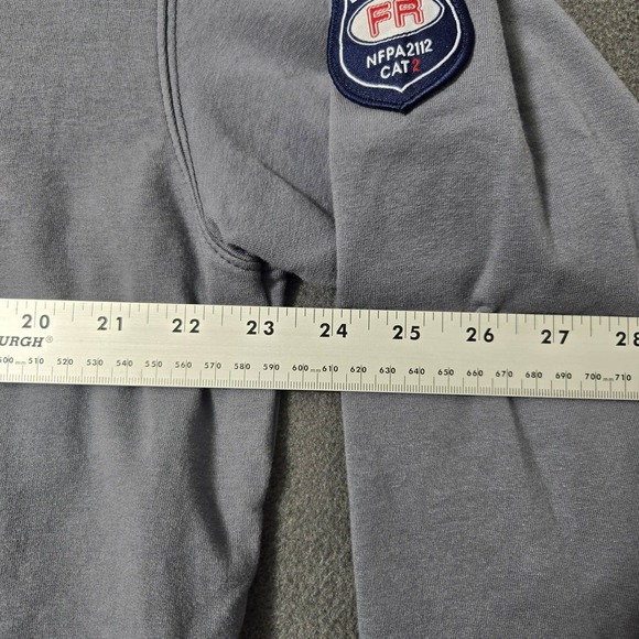 Bocomal FR Fire Resistant Men's Welding Hoodie Gray Large Cat 2 NFPA 2112 - Picture 7 of 10